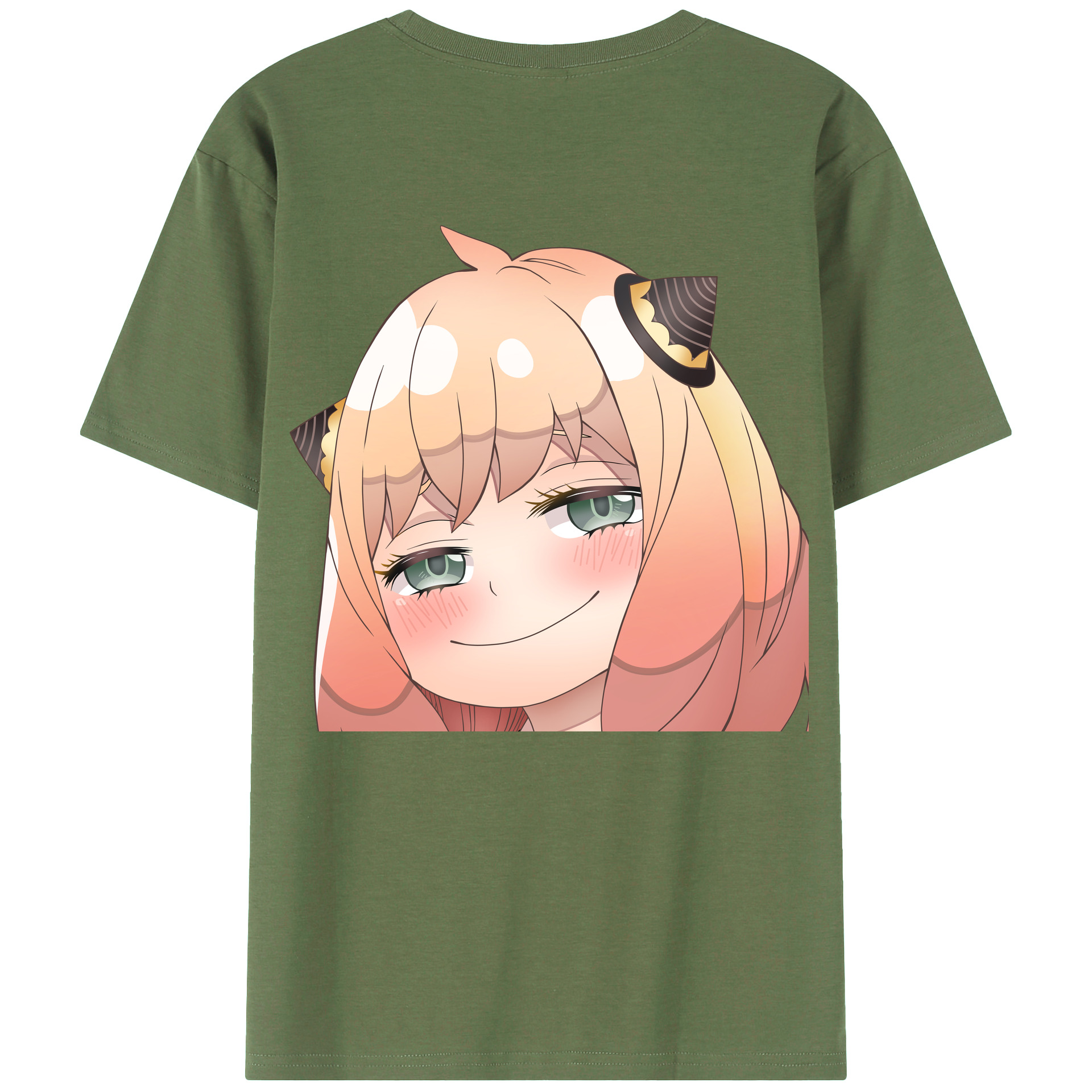 （画像用） SPY×FAMILY间谍家家酒 綿100％ メンズ半袖Tシャツ（バックプリント） 通気性